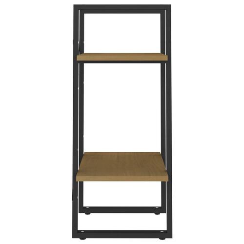 Bogreol 40x30x70 cm 2 hylder massivt fyrretræ