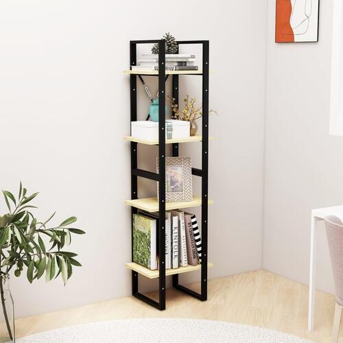 Bogreol 40x30x140 cm 4 hylder massivt fyrretræ