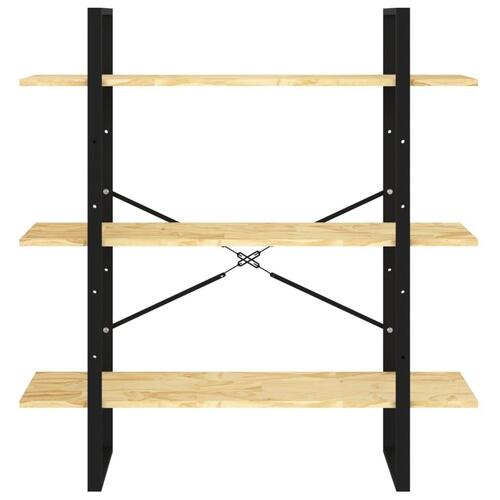 Bogreol 100x30x105 cm 3 hylder massivt fyrretræ