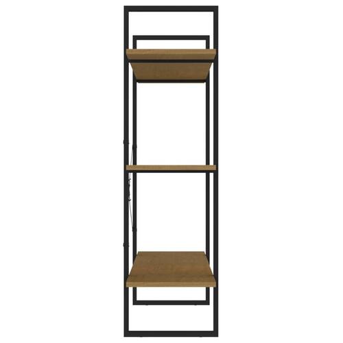 Bogreol 100x30x105 cm 3 hylder massivt fyrretræ