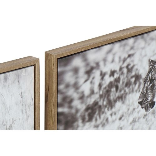 Vægkunst på lærred - kolonistil/jungle 92,5 × 3,5 × 32 cm