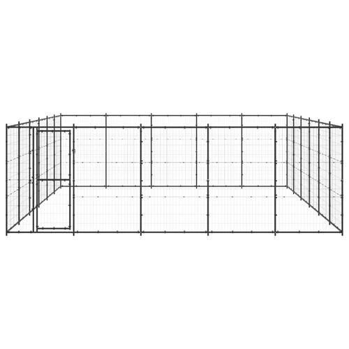 Udendørs hundebur 36,3 m² stål