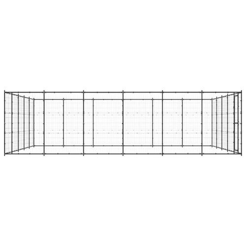Udendørs hundebur 36,3 m² stål