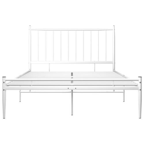 Sengestel 120x200 cm metal hvid
