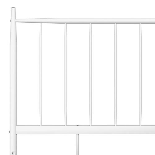 Sengestel 120x200 cm metal hvid