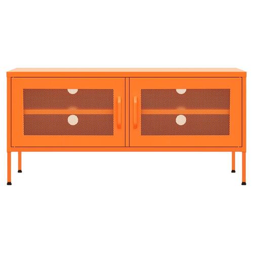 Tv-skab 105x35x50 cm stål Orange
