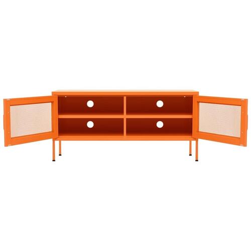 Tv-skab 105x35x50 cm stål Orange