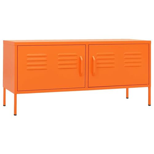Tv-skab 105x35x50 cm stål Orange
