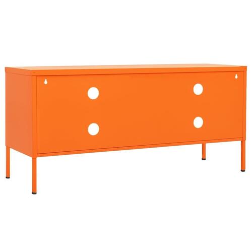Tv-skab 105x35x50 cm stål Orange