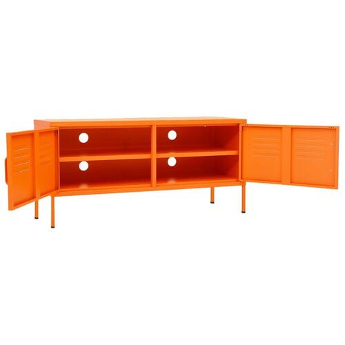 Tv-skab 105x35x50 cm stål Orange