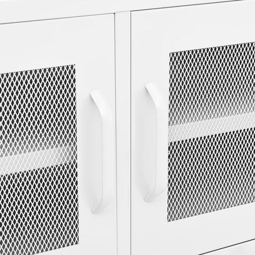 Tv-skab 105x35x50 cm stål hvid