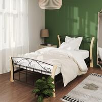 Sengestel 100x200 cm metal sort