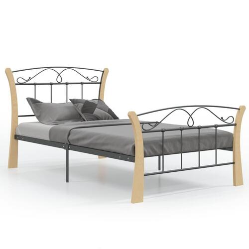 Sengestel 100x200 cm metal sort