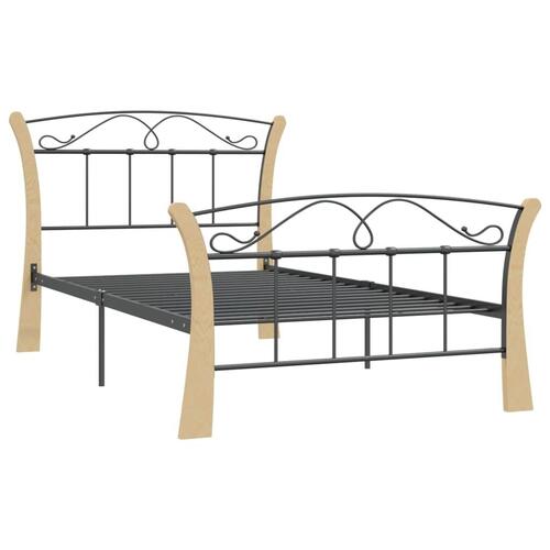 Sengestel 100x200 cm metal sort