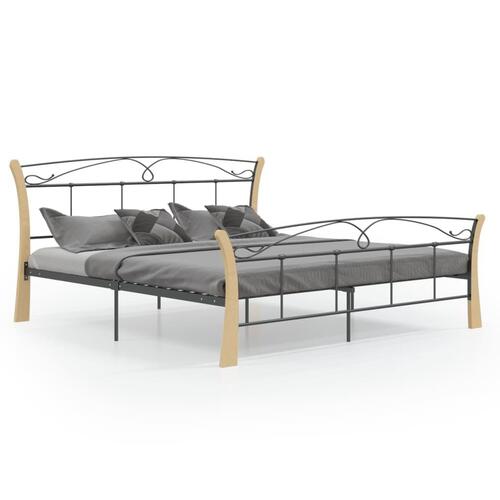 Sengestel 180x200 cm metal sort