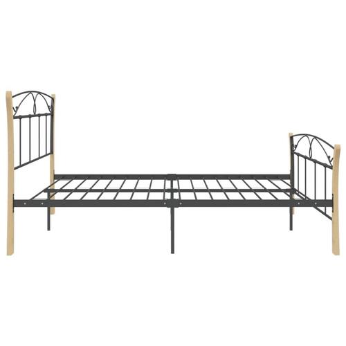 Sengestel 180x200 cm metal sort