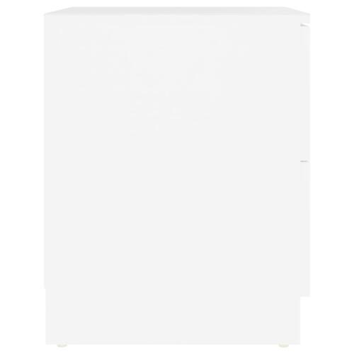 Sengeskabe 2 stk. 40x40x50 cm spånplade hvid