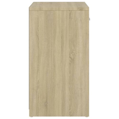 Skobænk 94,5x31x57 cm konstrueret træ sonoma-eg