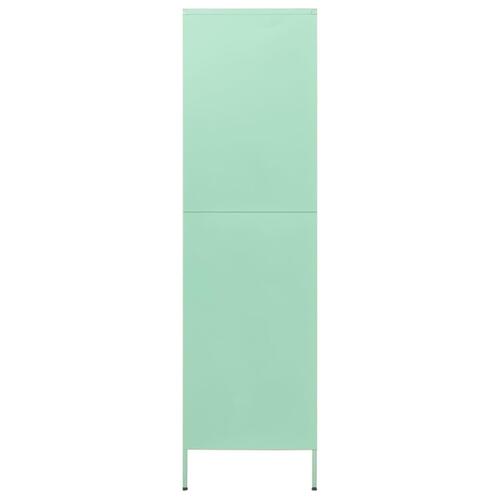 Klædeskab 90x50x180 cm stål mintgrøn