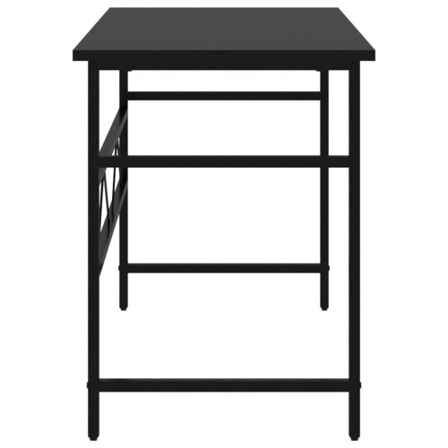 Computerbord 105x55x72 cm MDF og metal sort