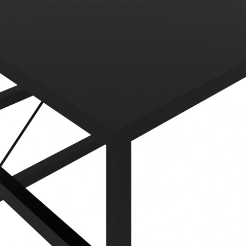 Computerbord 105x55x72 cm MDF og metal sort