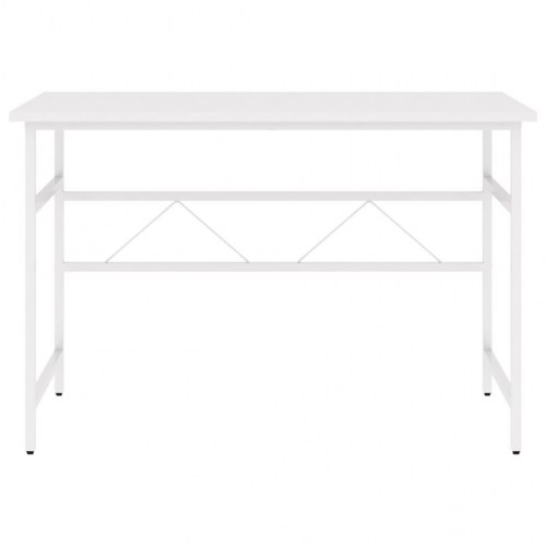 Computerbord 105x55x72 cm MDF og metal hvid