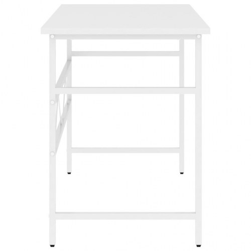 Computerbord 105x55x72 cm MDF og metal hvid