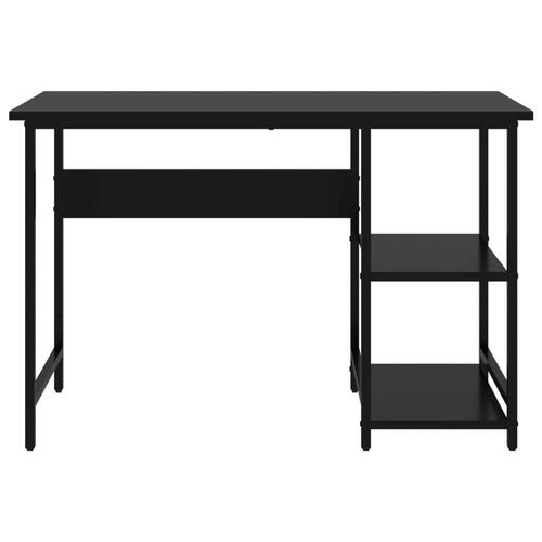 Computerbord 105x55x72 cm MDF og metal sort