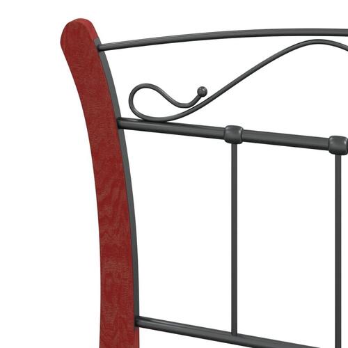 Sengeramme 90x200 cm metal sort
