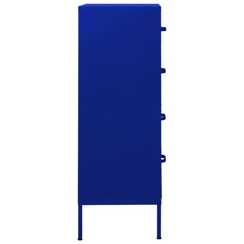 Kommode 80x35x101,5 cm Marineblå