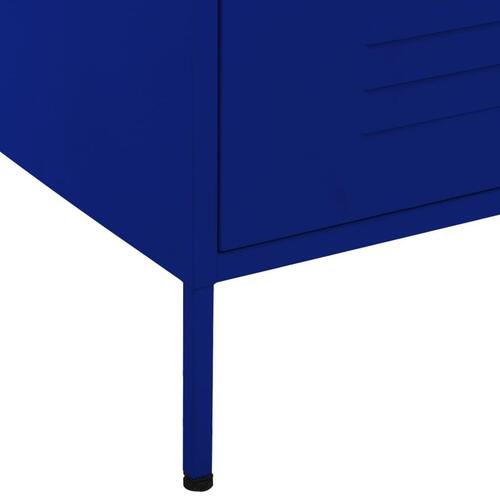 Kommode 80x35x101,5 cm Marineblå
