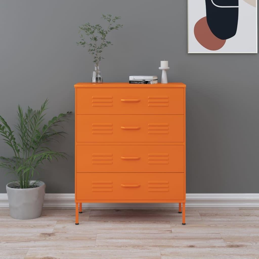 Kommode 80x35x101,5 cm Orange