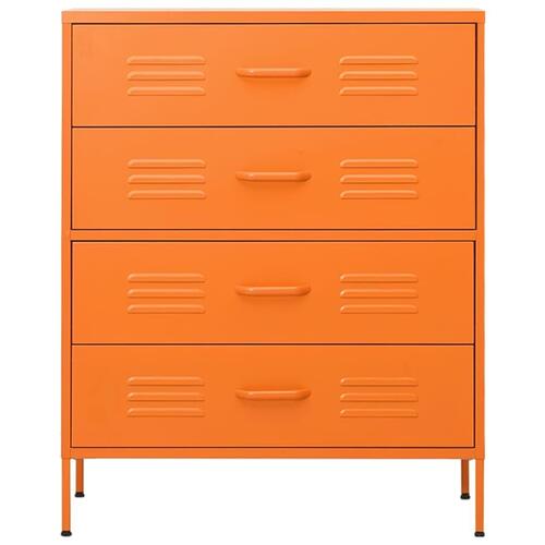 Kommode 80x35x101,5 cm Orange