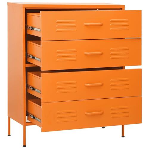 Kommode 80x35x101,5 cm Orange