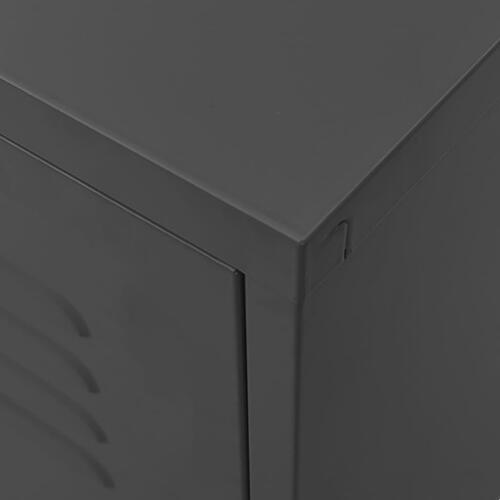 Tv-skab 105x35x50 cm stål Antracitgrå