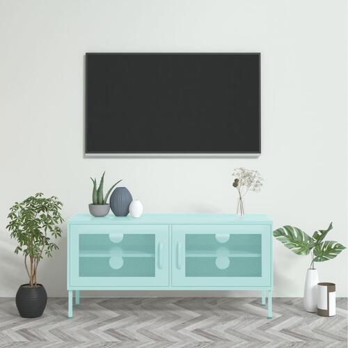 Tv-skab 105x35x50 cm stål Mintgrøn