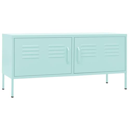 Tv-skab 105x35x50 cm stål Mintgrøn