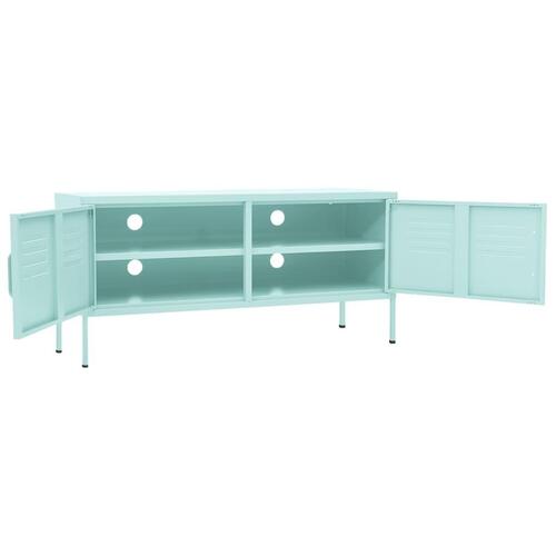 Tv-skab 105x35x50 cm stål Mintgrøn