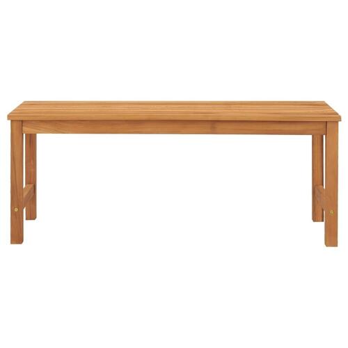 Havebænk 114 cm massivt teaktræ