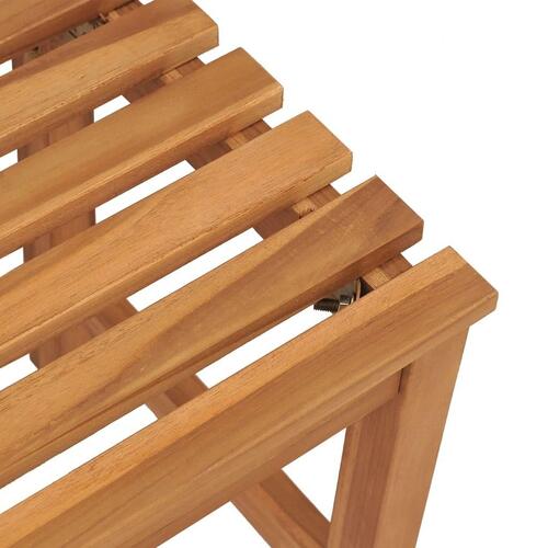 Havebænk 114 cm massivt teaktræ