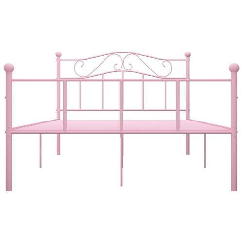 Sengestel 120x200 cm metal pink