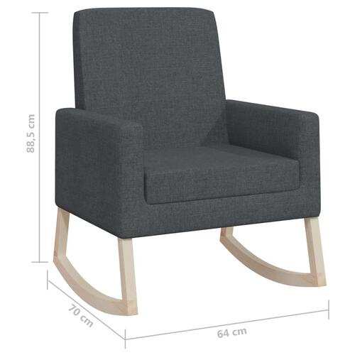 Gyngestol stof mørkegrå
