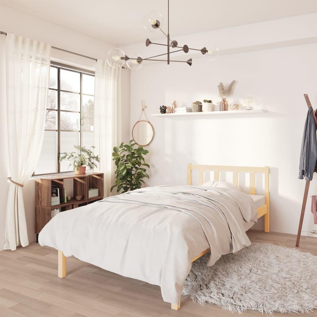 Sengeramme 90x190 cm massivt fyrretræ