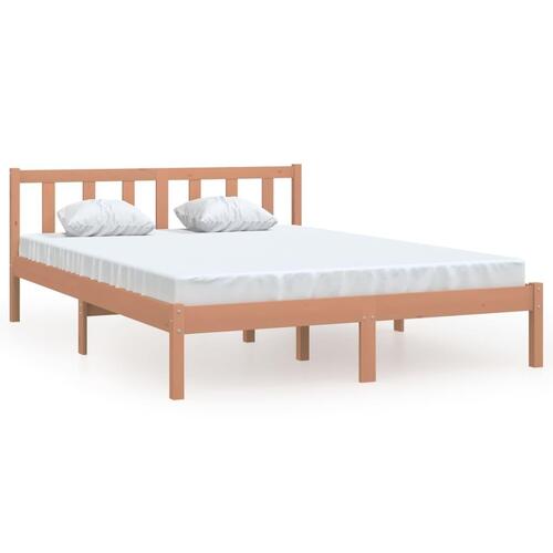 Sengestel 120x190 cm Small Double fyrretræ gyldenbrun