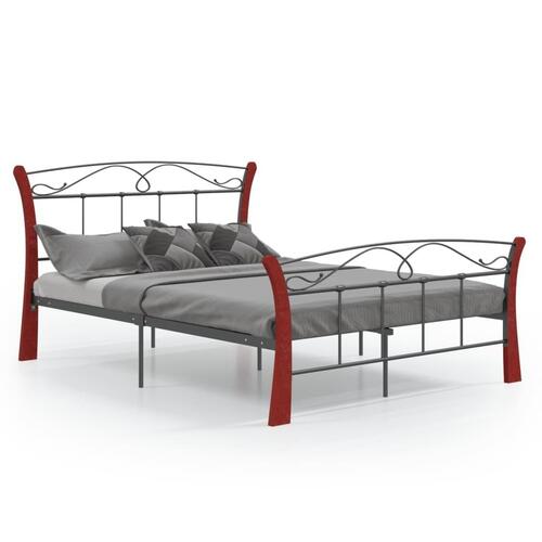 Sengestel 120x200 cm metal sort