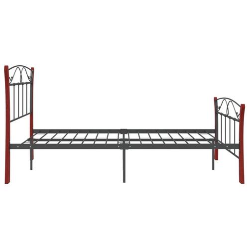 Sengestel 120x200 cm metal sort