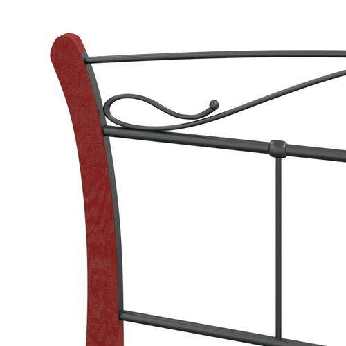 Sengestel 120x200 cm metal sort