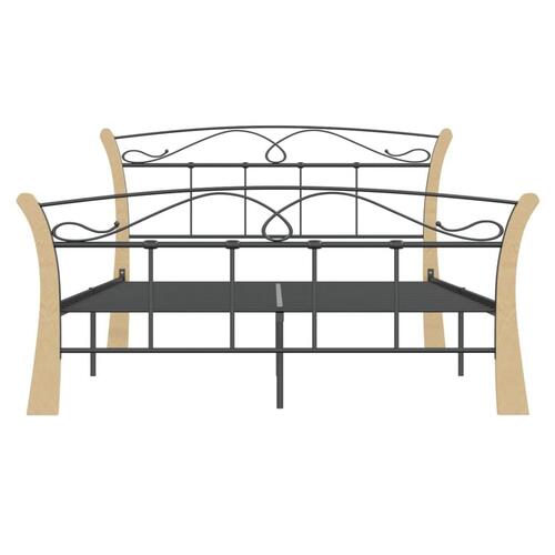 Sengestel 120x200 cm metal sort