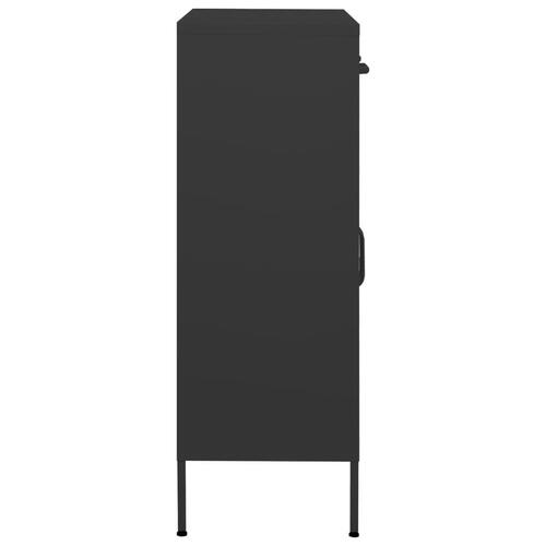 Opbevaringsskab 80x35x101,5 cm stål antracitgrå