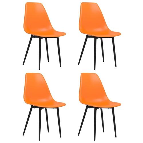 Spisebordsstole 4 stk. PP orange